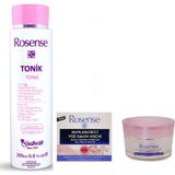 Rosense Sıkılaştırıcı Tonik + Nemlendirici Yüz Bakım Kremi 2 'li Set