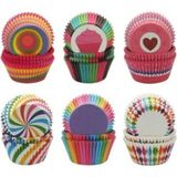 Roseroi 100'LÜ Muffin Kağıdı Kek Kalıbı Desenli - Renkli
