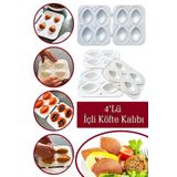 RoseRoi Içli Köfte Yapma Aparatı Pratik 4'lü Içli Köfte Kalıbı