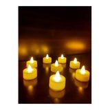 Roseroi Led Mum Tealight Sarı Işık Pilli 8 Adet