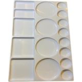 Roseroi Palet Dikdörtgen Resim Paleti 16X20 cm - Çok Renkli