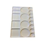 RoseRoi Palet Dikdörtgen Resim Paleti 16x20 Cm