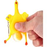 RoseRoi Squishy Yumurtlayan Tavuk Anahtarlık Çanta ve Cüzdan Süsü - Renkli