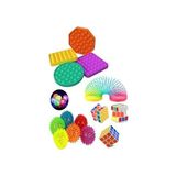 RoseRoi Stres Giderici Set 1 Popit 1 Zeka Küpü 1 Stres Yayı 1 Işıklı Dikenli Stres Topu Eğlenceli Tasarım