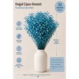 Rosess Şoklanmış Cipso Çiçeği Demeti | Kurutulmuş Cipso | Doğal Kuru Çiçek - Aranjman | Dekor | Süs - Mavi