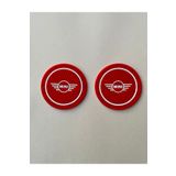 RoseTR Mini Cooper Kırmızı MINI 72MM Bardak Altlığı Silikon Bardaklık Kokulu