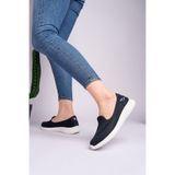 ROSETTE Kadın Lajivert Full Ortopedik Şeker Hastalarına Uygun Günlük Kullanım Yürüyüş Sneakers Ayakkabı