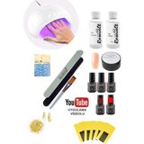 Rosevelt Gel Protez Tırnak Seti Kalıcı Oje ile Tam Set 30 ml Poly Jel ve Eğitim CD'si ile