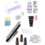 Rosevelt Mini Protez Tırnak Poly Gel Seti Eğitim Videolu Nude Pembe 30 ml Yüksek Tutuculuk