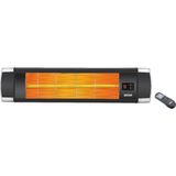 Rosh 2500 W Halojen Dış Mekan Isıtıcı Uzaktan Kumandalı Kırmızı Elektrostatik Boyalı Alüminyum