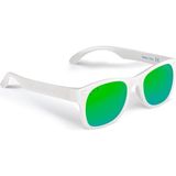 Roshambo Eyewear Ice Ice/ Yeşil Lens Erkek Güneş Gözlüğü / W - Beyaz