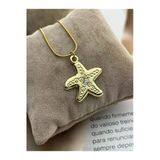 Roshel Kararmaz Çelik Gold Renk Kolye Z Mineli Yıldız Detaylı Unisex Kolye Yılan Zincir Handmade Altın