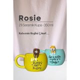 Rosie Ayı ve Köpek Figürlü Seramik Kupa 350 ml - 1 Adet