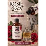 Rosie Rose De Minuit Çubuklu Oda Kokusu Yedek Şişe 250 ml – Gece Gülü Aromalı Yedek Şişe - yok - Şeffaf
