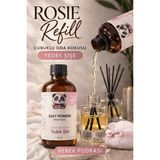 Rosie Silky Powder Çubuklu Oda Kokusu Yedek Şişe 250 ml – Pudramsı Ortam Kokusu, Reed Diffuser, Refill - yok - Şeffaf