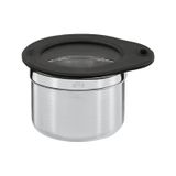 Rösle 16553 8 cm 0,30 lt Airtight Paslanmaz Çelik Cam Silikon Kapaklı Saklama Kabı