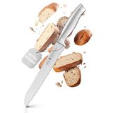 Rösle Basic Line Ekmek Bıçağı 13716-20 cm Tırtıklı Kenarlı Yüksek Kaliteli Ekmek Kesme Bıçağı, 18/10 Paslanmaz Çelik, Ergonomik Sap, Ekmek, Rulo ve Baget için Keskin Mutfak Bıçağı