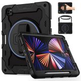 ROSROME iPad Pro 12.9 için Kılıf 6. 5. 4. Nesil ( 2022 2021 2020 2018) Çocuklar için Ekran Koruyuculu [4,6 m Düşmeye Karşı Koruma] Döner Ayaklı El Kayışı Kalem Tutacağı iPad 12.9 için Sağlam Kılıf