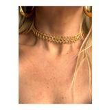 Rossetto Atelier Gold Örgü Choker Kolye