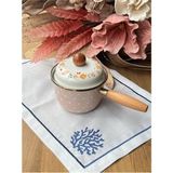 Rossev 12 cm Emaye Sos Tabağı, Puantiye Desenli, Şık ve Kullanışlı Tasarım - Çok Renkli