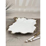 Rossev Albero Kare Servis Tabak 38X35CM - 100 ml - Gold