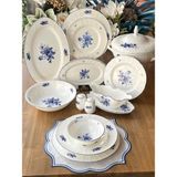 Rossev Blue Garden 62 Parça 12 Kişilik Yemek Takımı