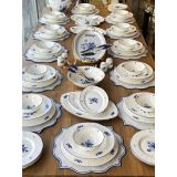 Rossev Blue Garden 67 Parça 12 Kişilik Yemek Takımı