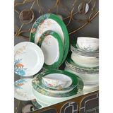 Rossev Floral Green 27 Parça 6 Kişilik Yemek Takımı