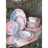 Rossev Floral Pink 27 Parça 6 Kişilik Yemek Takımı