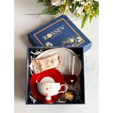 Rossev Hediyelik Rosso Kişiye Özel Hediye Kutulu Fincan Takımı - 5 Adet - 90 ml