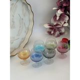 Rossev Mercan Mix Kahve Yanı Kristal Su KADEHI-250ML - 6 Adet - 250 ml