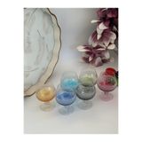 ROSSEV Mercan Mix Kahve Yanı Kristal Su Kadehi-250ml