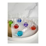 ROSSEV Mix Diamond Color 6'Lı Kahve Yanı Su Kadeh-100ml