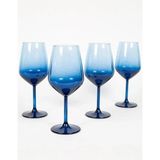 Rossev New Iconic Su Kadehi Seti Mavi 6'lı - 6 Adet - Renkli - 490 ml