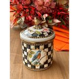 Rossev Paradise Emaye Kavanoz-12 cm - 1 Adet - 200 ml - Renkli