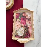 Rossev Porselen Tepsi 24K Flores - 0 - 249 ml