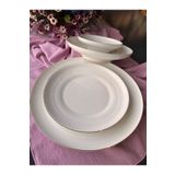 Rossev Royal Charme Gold 24 Parça 6 Kişilik Yemek Takımı