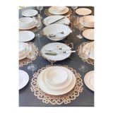 Rossev Royal Charme Gold 44 Parça 6 Kişilik Yemek Takımı
