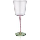 Rossev The Mia Pembe&yeşil Kadeh 350 ml - 6'lı - Renkli