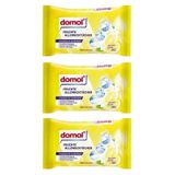 Rossmann 3'Lü Domol Islak Temizlik Bezi Çok Amaçlı, Limon Kokulu 50 Adet