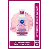 ROSSMANN Aqua Rose Micellar Gül Suyu Çift Fazlı Makyaj Temizleme Suyu 400ml, Yüz Göz Ve Dudak, Nemlendirici