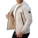 Rosspall Erkek Parlak Mevsimlik Mont - Şık ve Modern Tasarım - Krem - XL