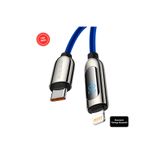 ROSSTECH 20w Usb-c To Lightning Uyumlu Dijital Ekranlı Hızlı Şarj Kablosu 1.2m ( Türkiye Garantili)