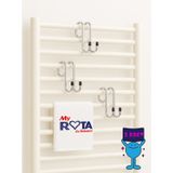 Rota Kanca, 3 Adet, Havlupan Askısı, Opsiyonel Kanca Krom