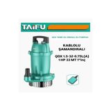 Rota Makina Taifu Çelik Gövde 1 Hp 220V Yüksek Basınçlı Keson Kuyu Dalgıç Pompa - 33 Metre Dik Basma Yüksekliği
