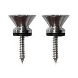 Rota Style Pm1-2x Silver Metal Kaliteli Gitar Askı Pimi Omuz Askısı Takmak Için Vida Pim (2 Adet)
