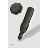 ROTA Tam Otomatik 8 Telli Dayanıklı Fiber Tel Şemsiye - RT-3020M - Düz Siyah