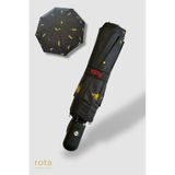 ROTA Tam Otomatik 8 Telli Dayanıklı Fiber Tel Şemsiye - RT-3020W - Yaprak Desenli