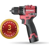 Rotake Şarjlı Darbeli Matkap D11H 60NM Güç 13MM Çelik Manderen