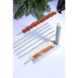 Rotanev 6 Adet Şiş ve Kebapmatik Adana Urfa Kebap Kalıbı Aparatı Pratik Hızlı Kebap Makinesi